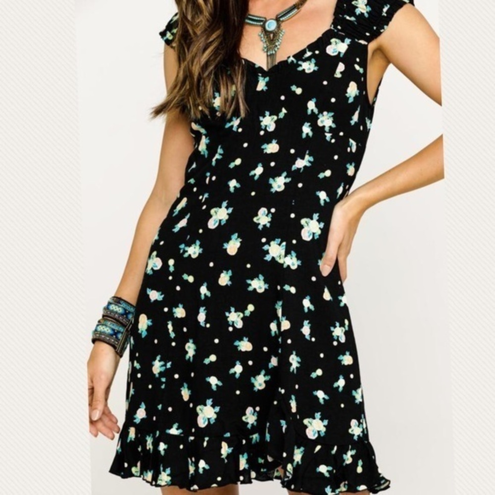 Free People Like a Lady Print Minidress Size Small - Picture 1 of 6